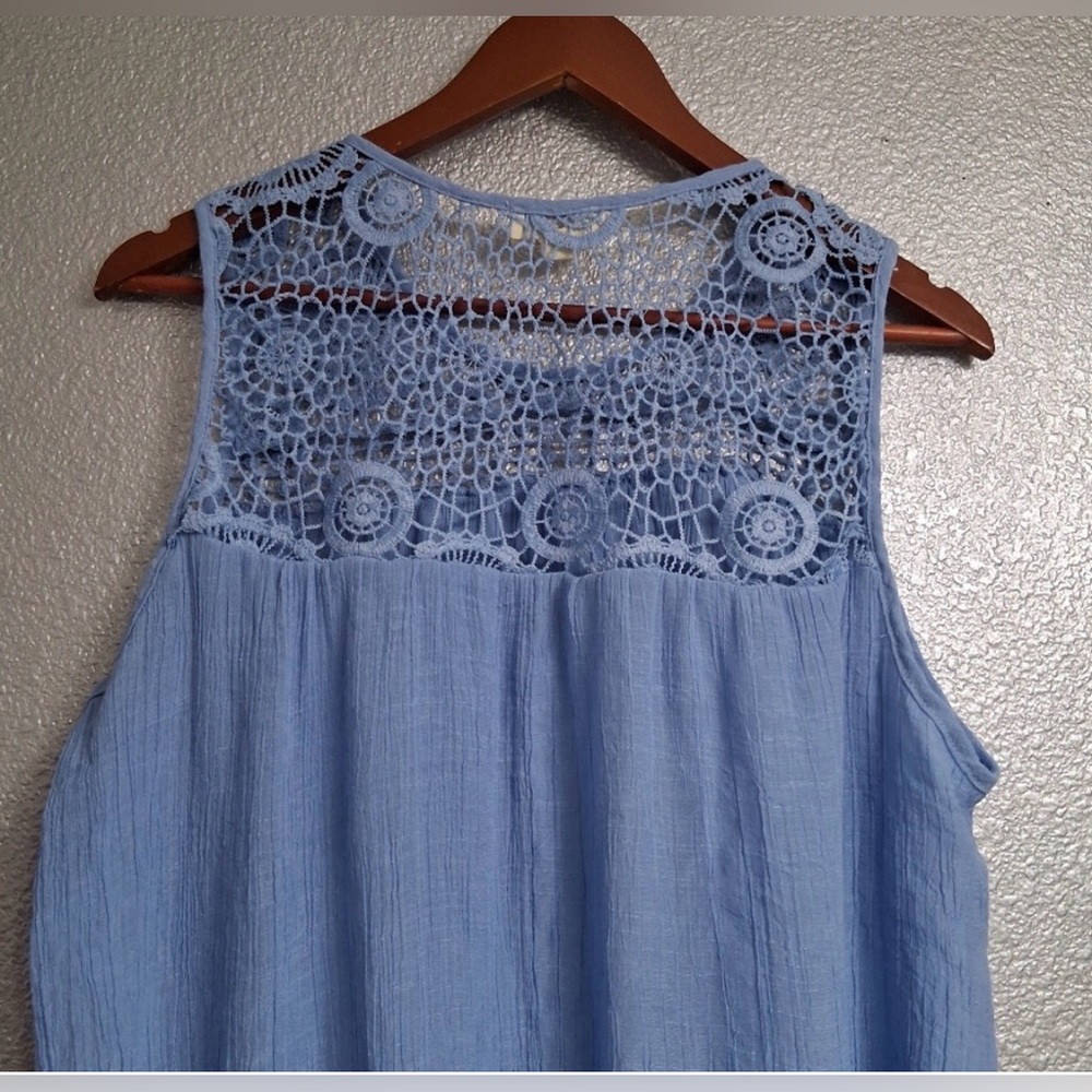 Indigo Rose Light Blue Sleeveless top (Size 2X) - Picture 5 of 6